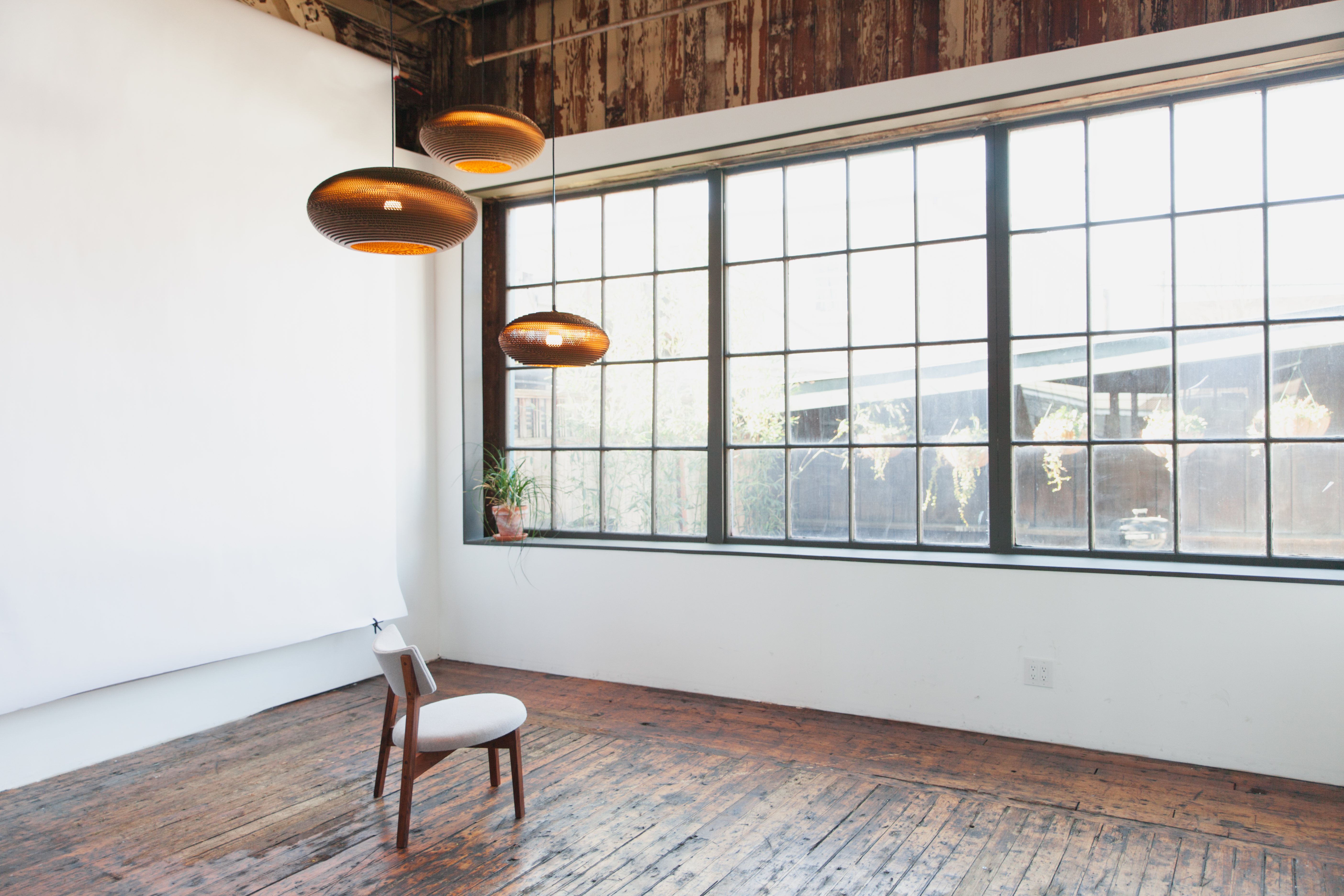 Scraplights Disc Natural Pendant Light by Graypants Pendant Lamps